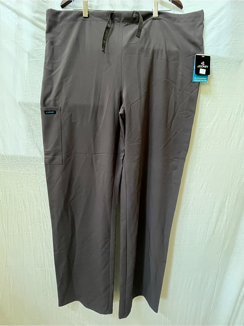 Jockey Men's granite Gray Drawstring medical aesthetician scrub pants size M